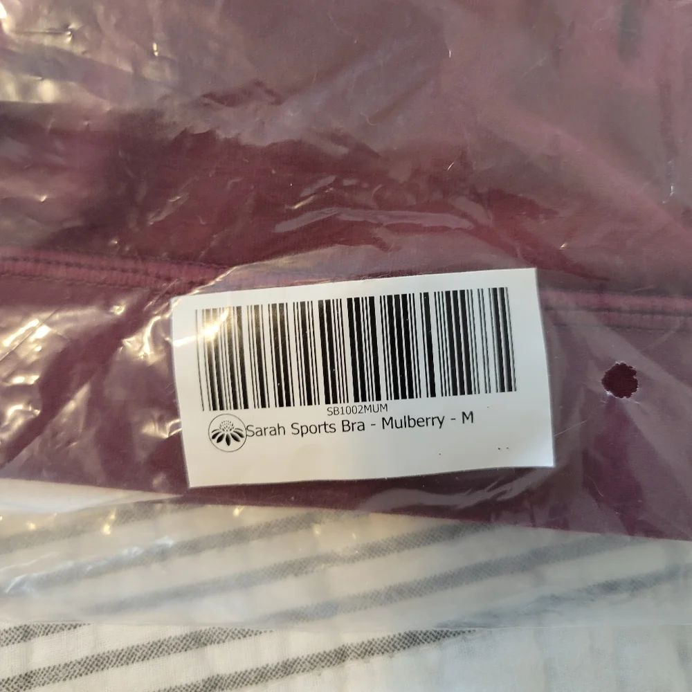 Senita Athletics Sarah Sports Bra - Mulberry - Picture 9 of 9